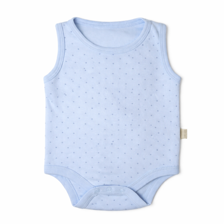 ORGANIC POLKA DOT SLEEVELESS BODYSUIT thumbnail 2