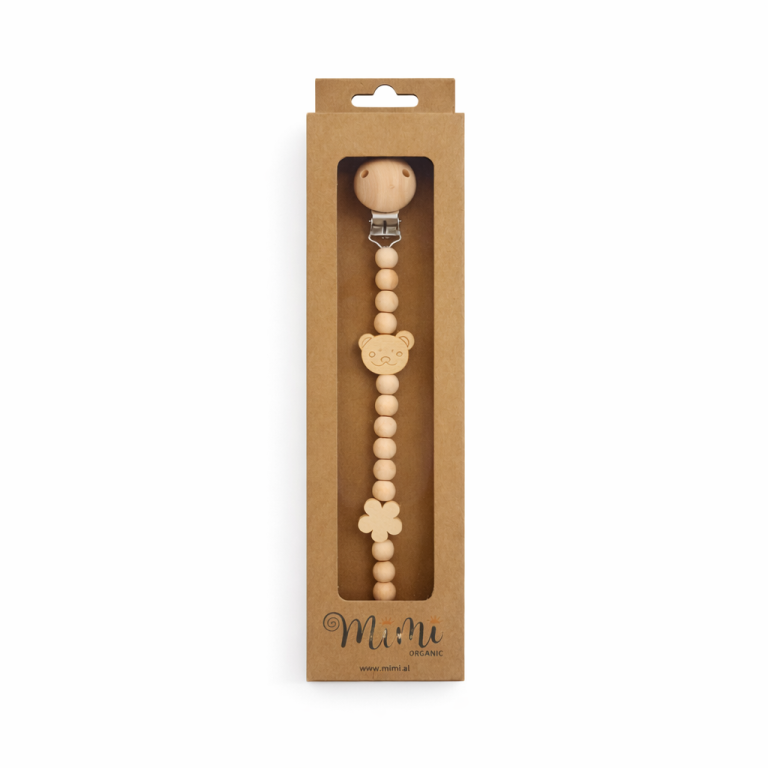 Wooden Pacifier Clip