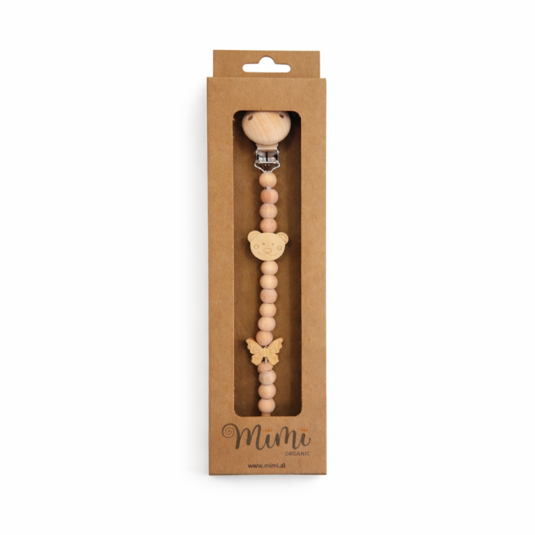 Wooden Pacifier Clip thumbnail 2
