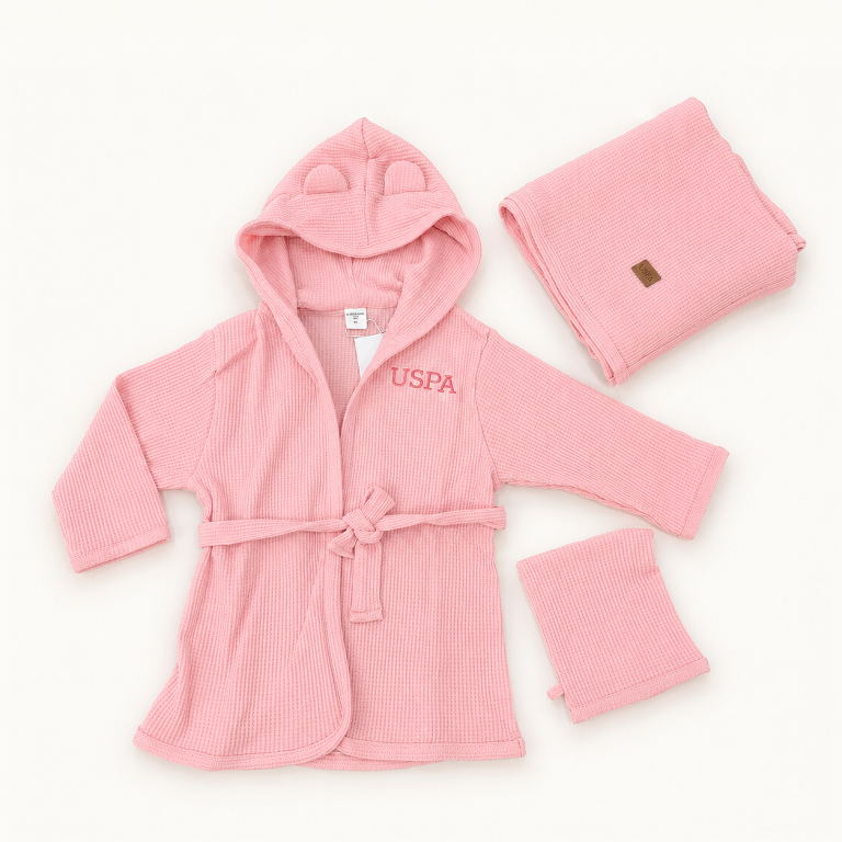 Three Piece Pink Bath Set thumbnail 2